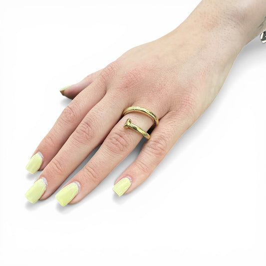 Anello Chiodo Regolabile in Bronzo