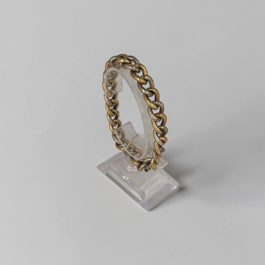 Bracciale Maglia ovale Argento e Bronzo