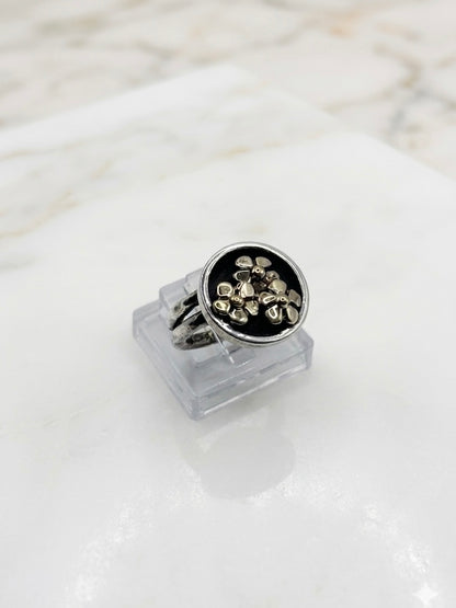 Anello Argento con Fiori