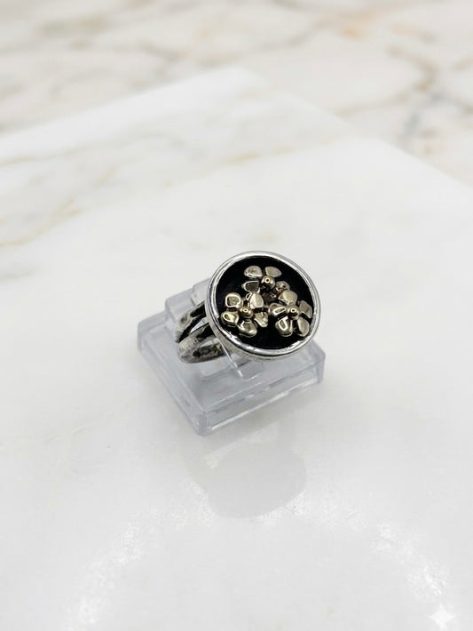 Anello Argento con Fiori