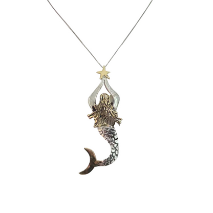 Ciondolo Sirena Argento e Bronzo