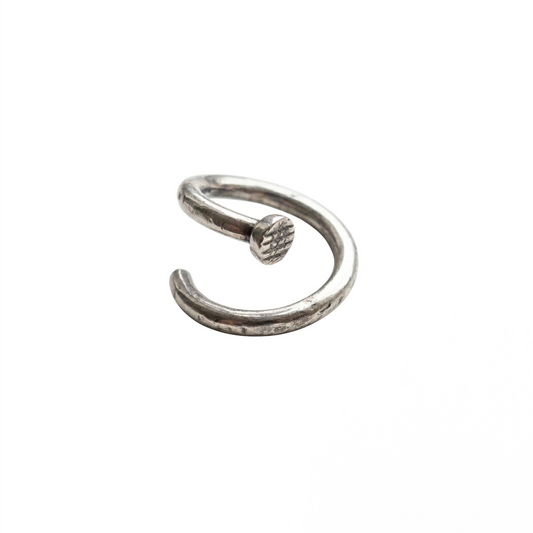 Anello Chiodo Regolabile in Argento 925