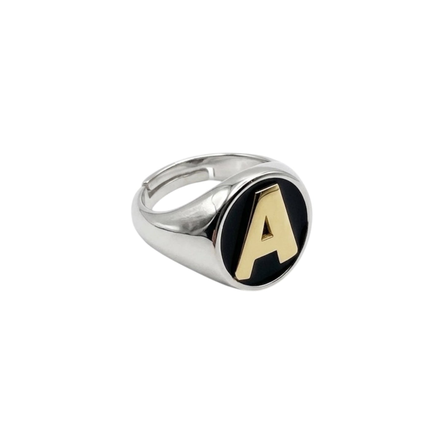 Anello Lettera Personalizzabile in Argento