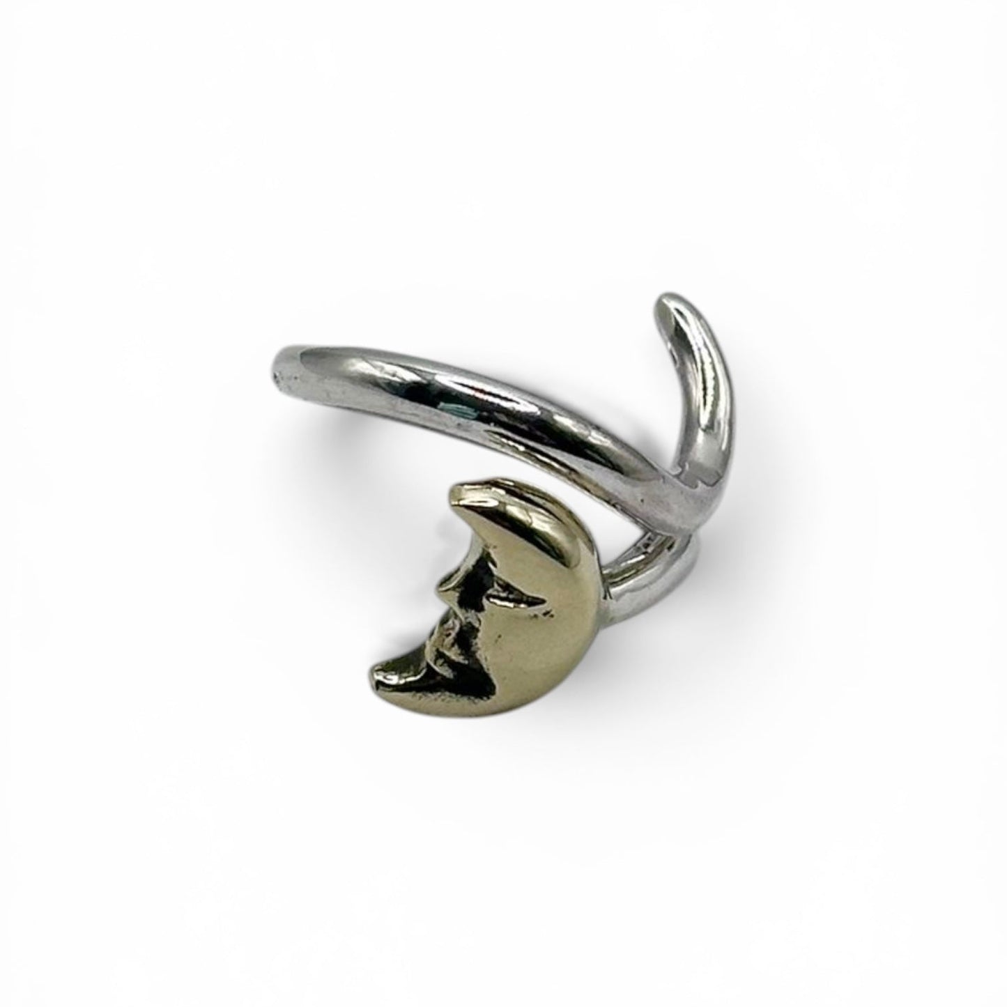 Anello Moon regolabile In Argento 925