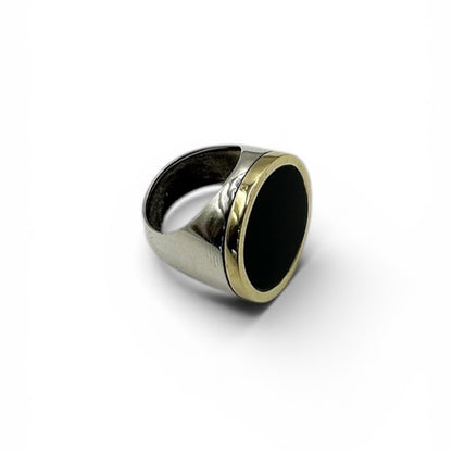 Anello Argento Onice