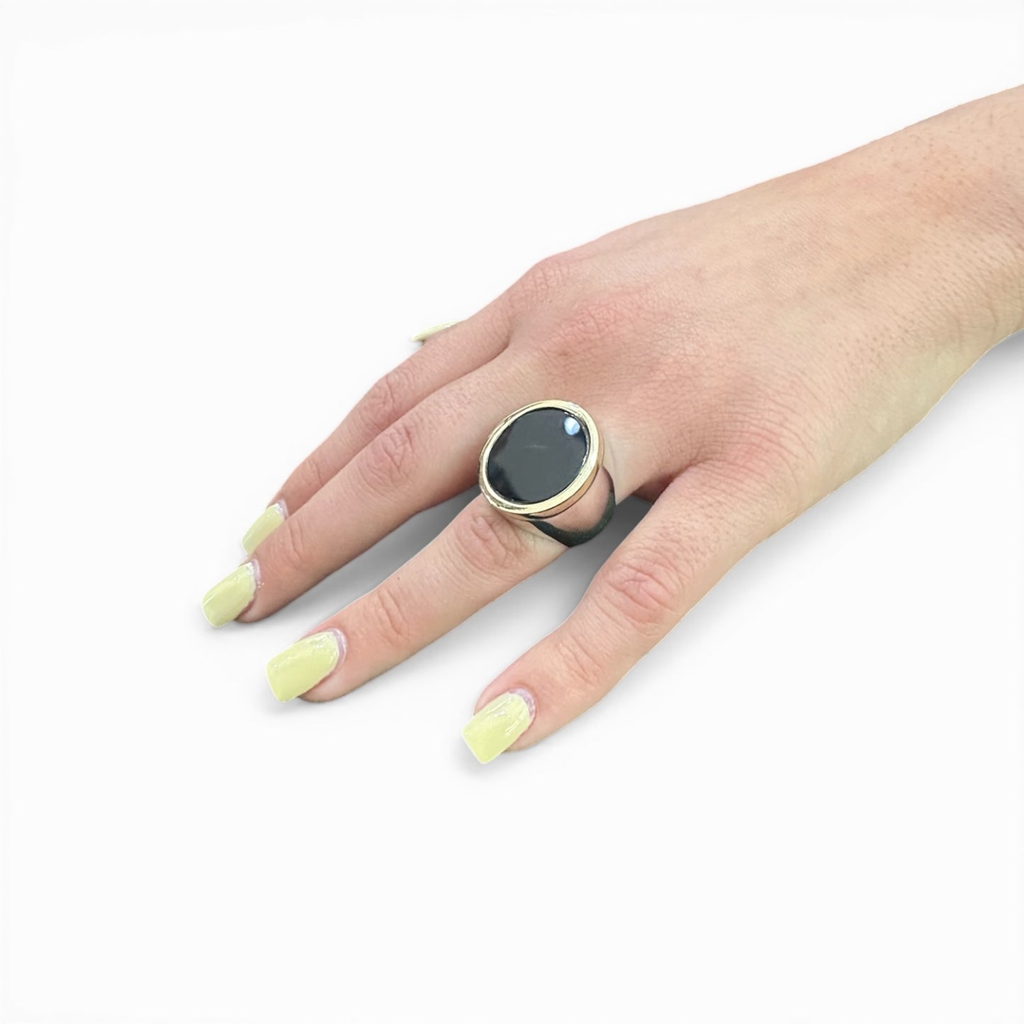 Anello Argento Onice