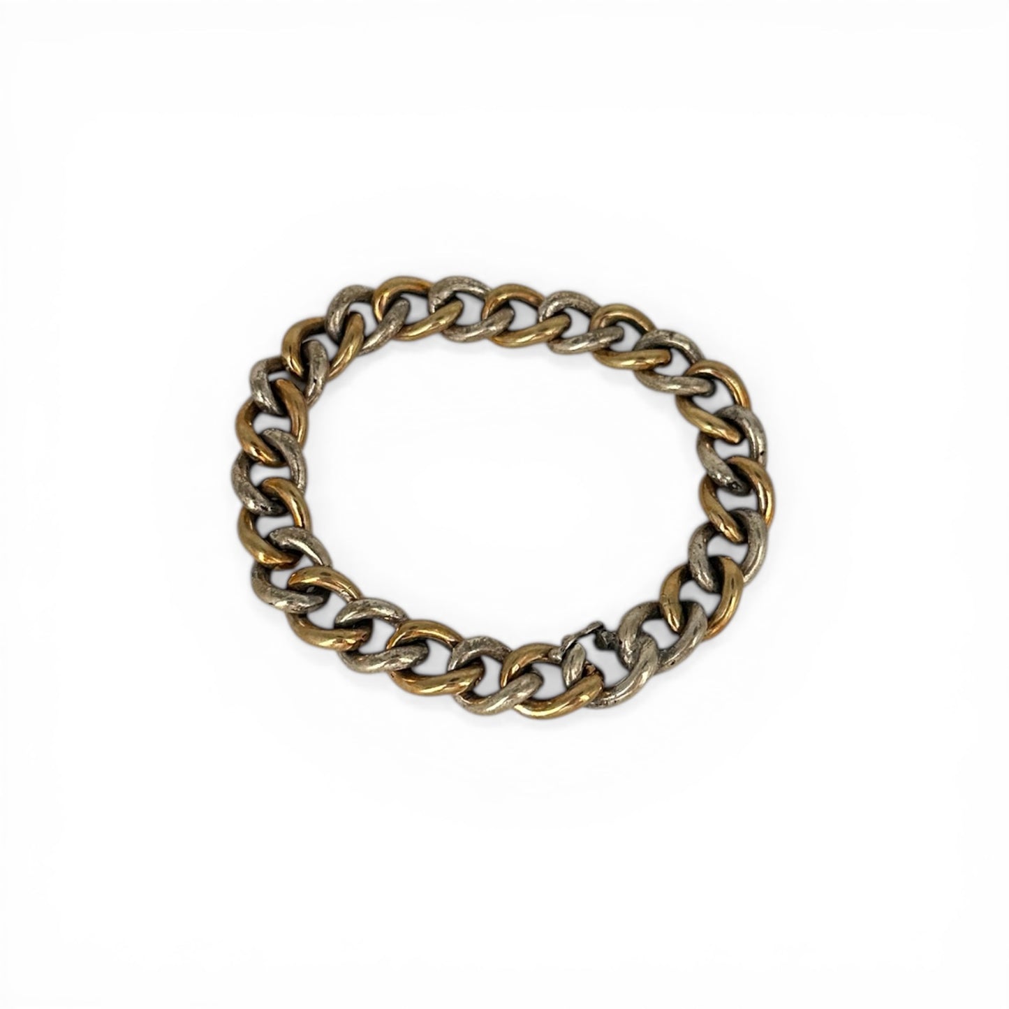 Bracciale Maglia ovale Argento e Bronzo